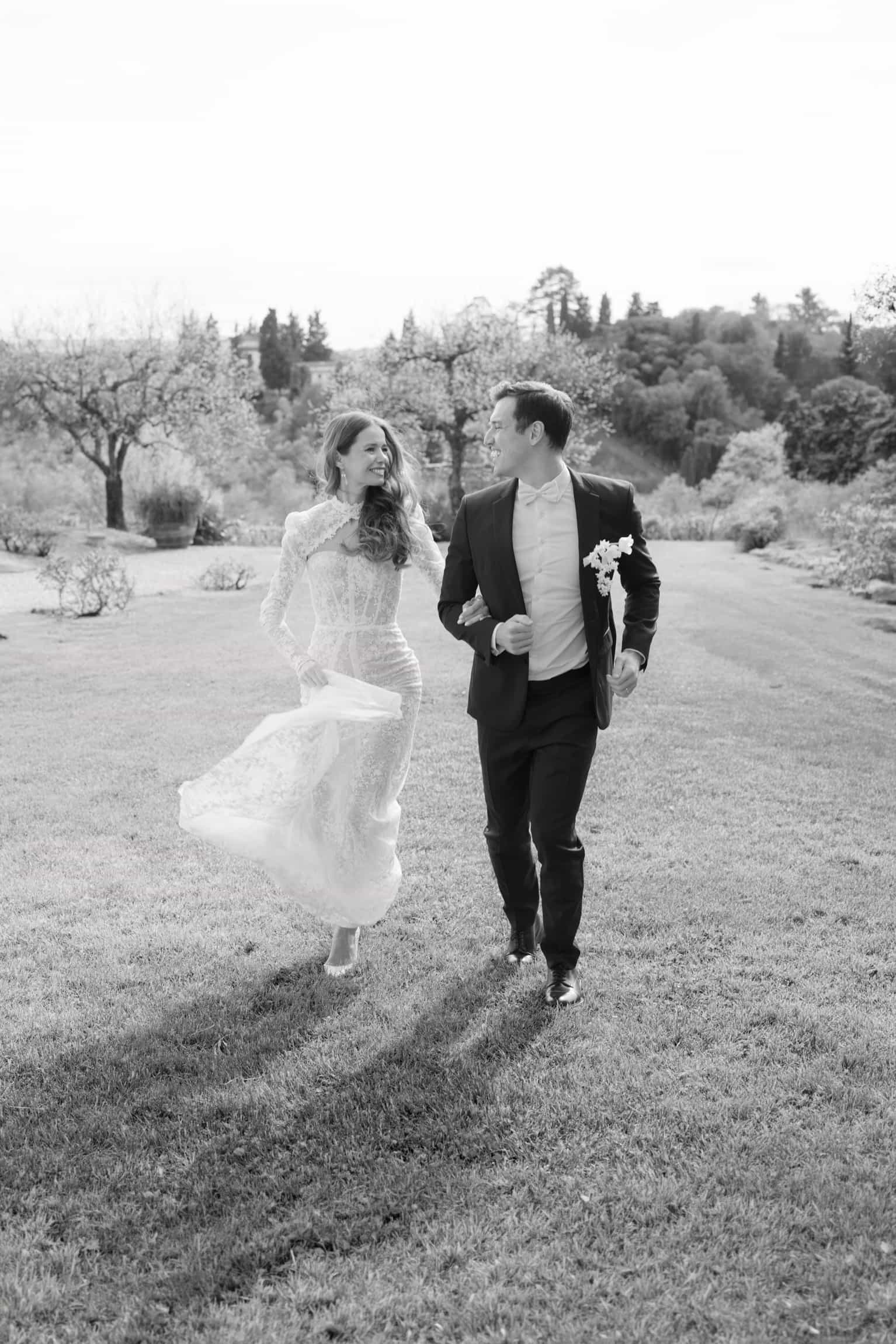 Ungestellte dokumentarische Hochzeitsaufnahme