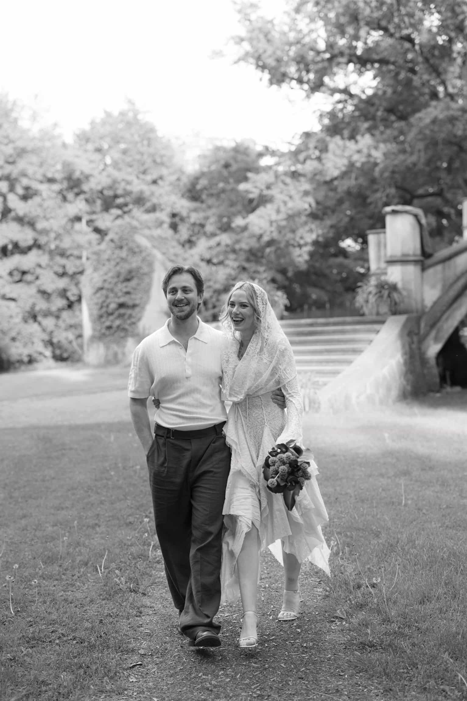 Ungestellte dokumentarische Hochzeitsaufnahme