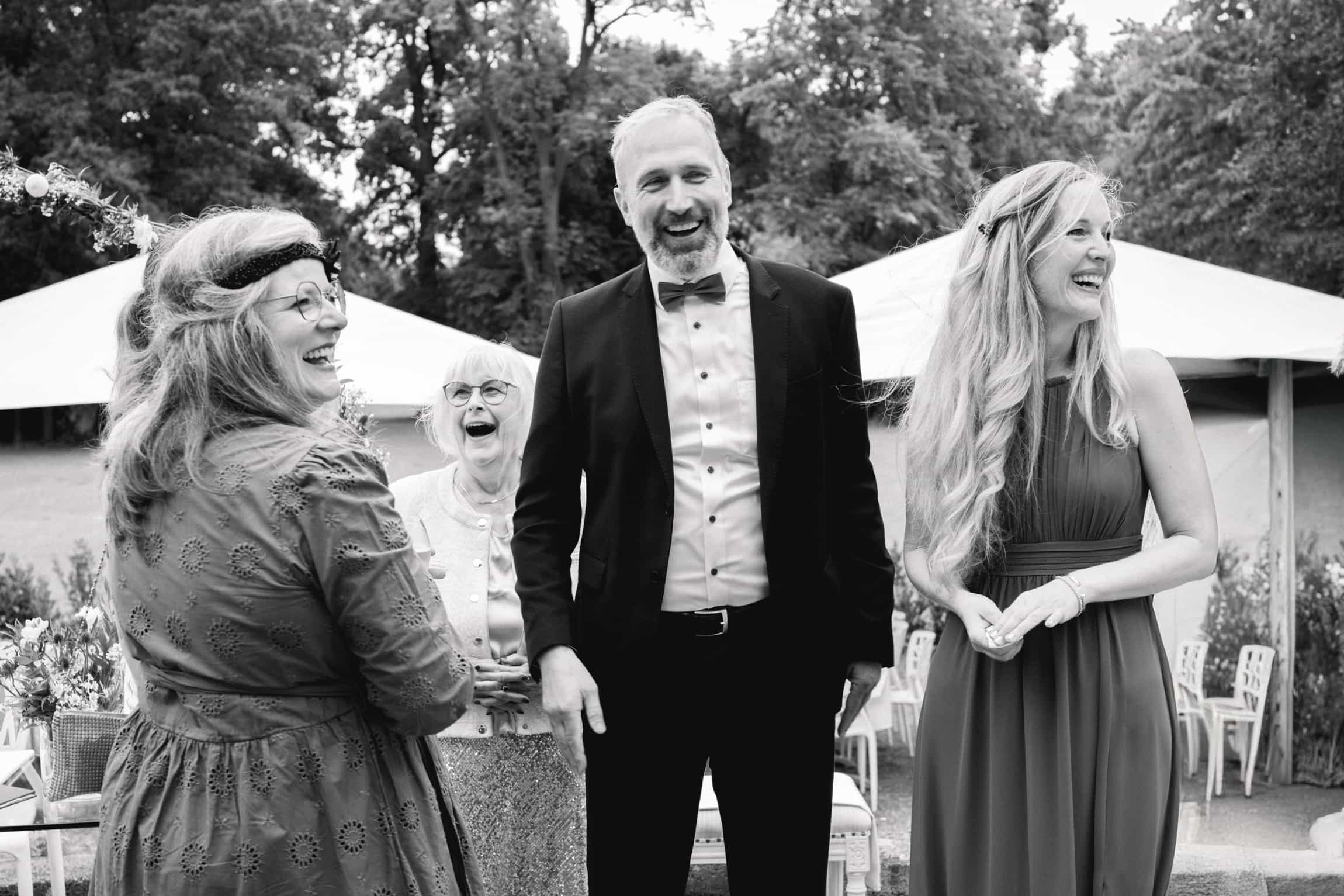 Authentischer Moment vom Hochzeitstag