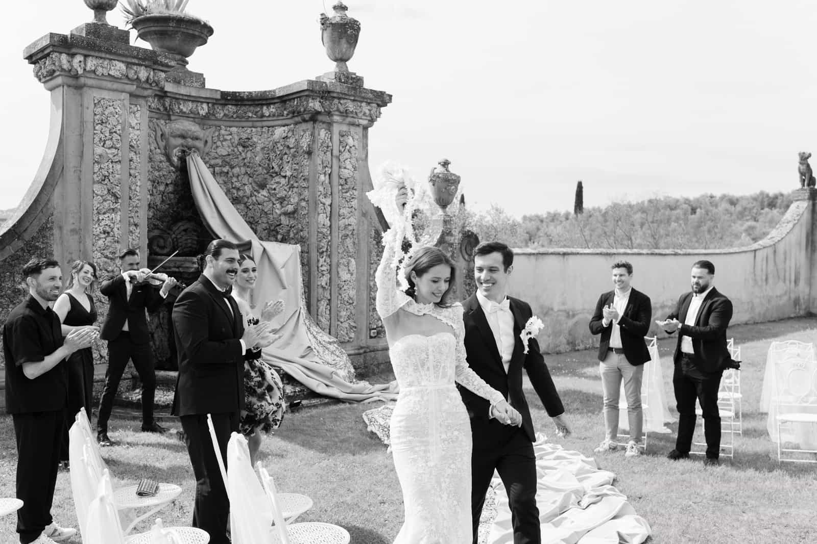Hochzeitsfotografie Villa Medicea di Lilliano Toskana, dokumentarische Hochzeitsreportage Italien
