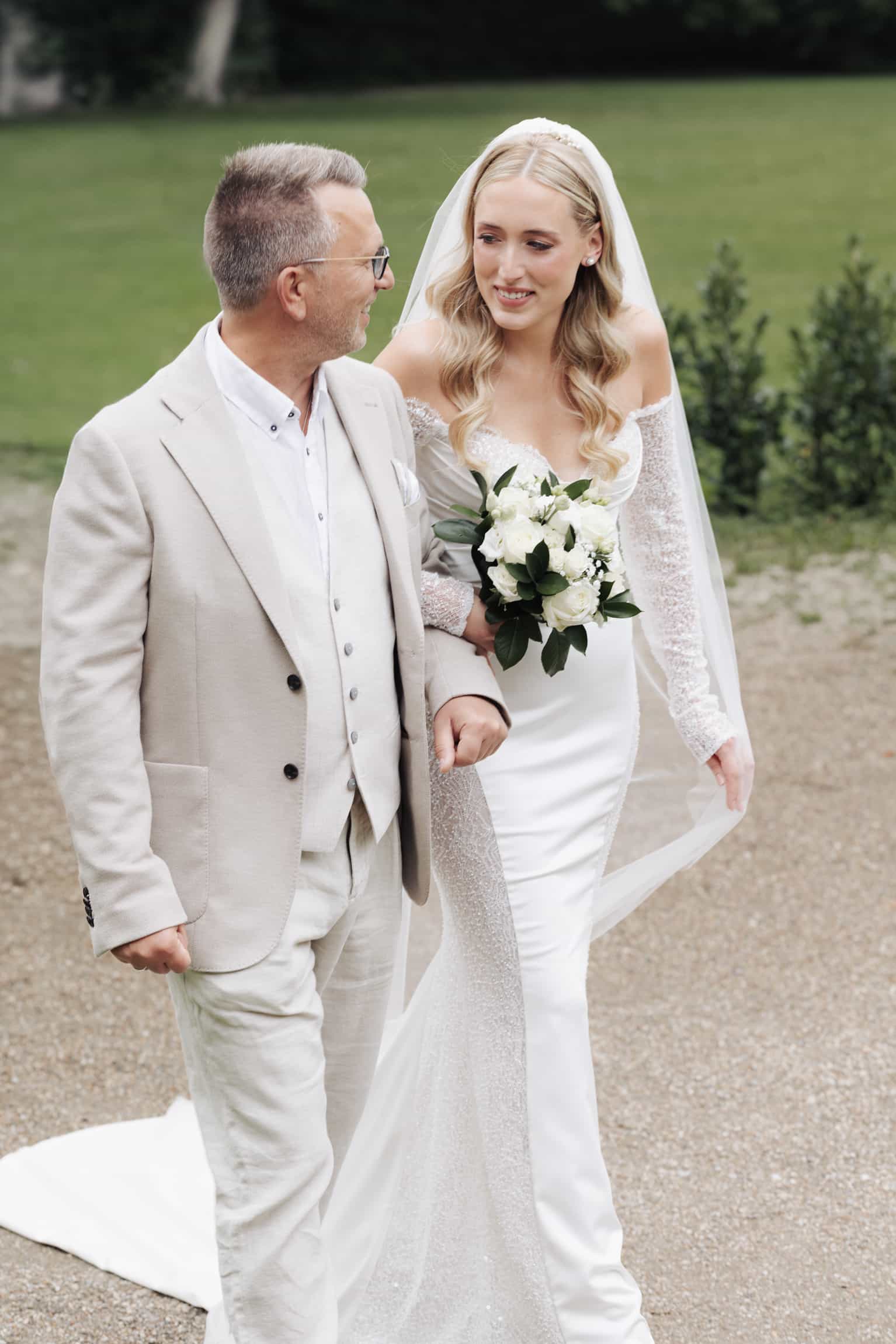 Natural-light wedding photograph