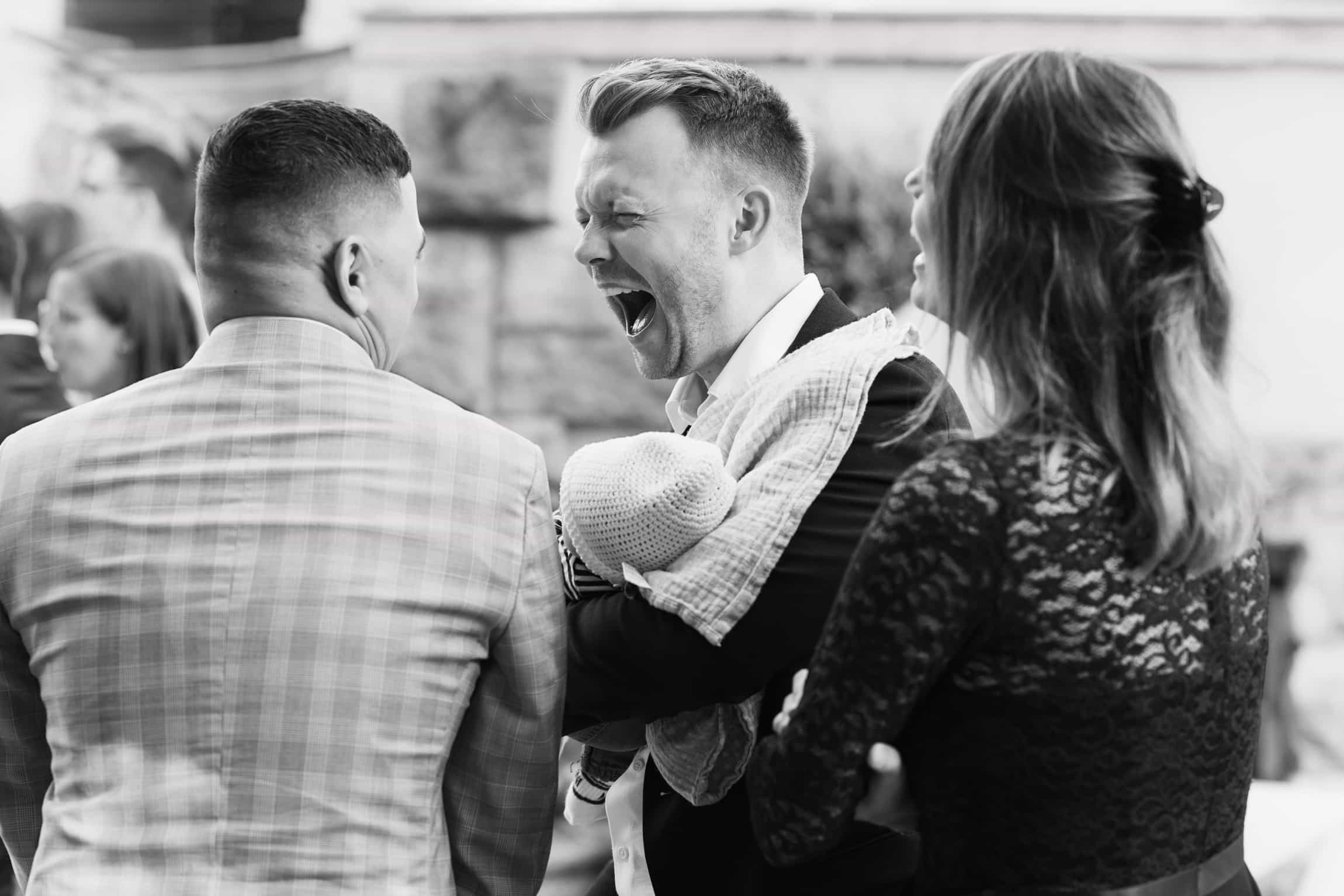 Natural-light wedding photograph