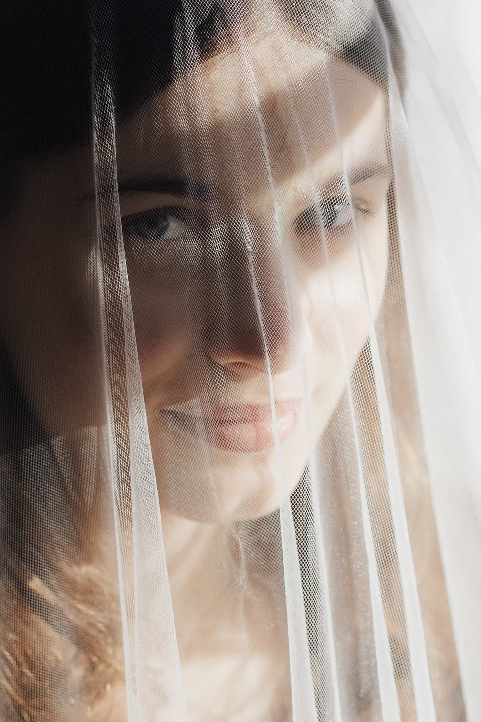 Natural-light wedding photograph