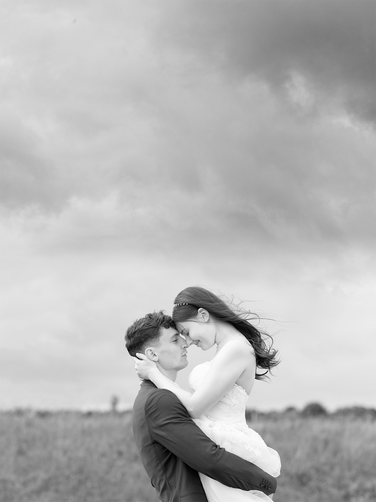 Romantisches Hochzeitsportrait