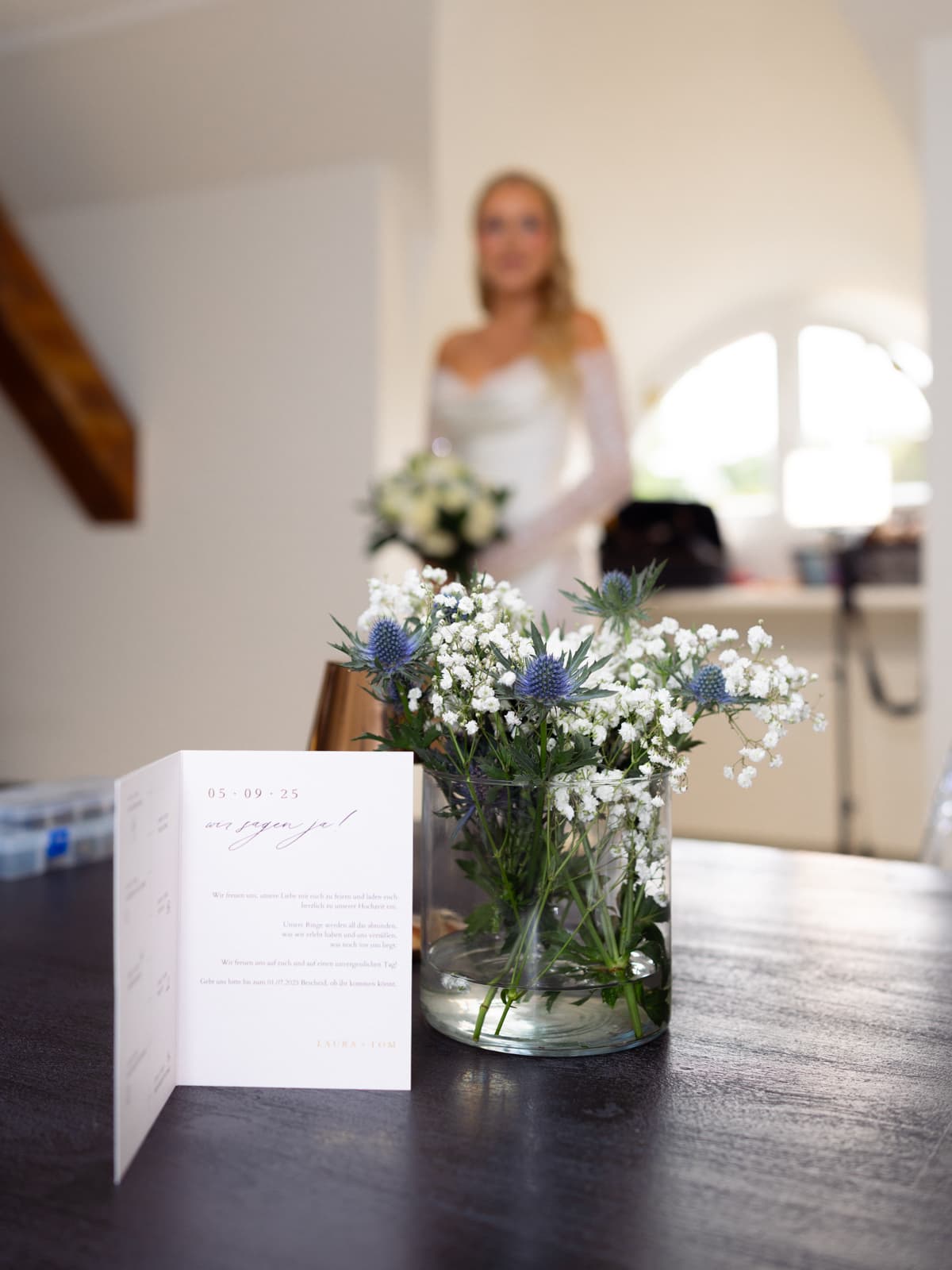 Braut Brautstrauß Hochzeitspapeterie Schloss Kartzow Brandenburg